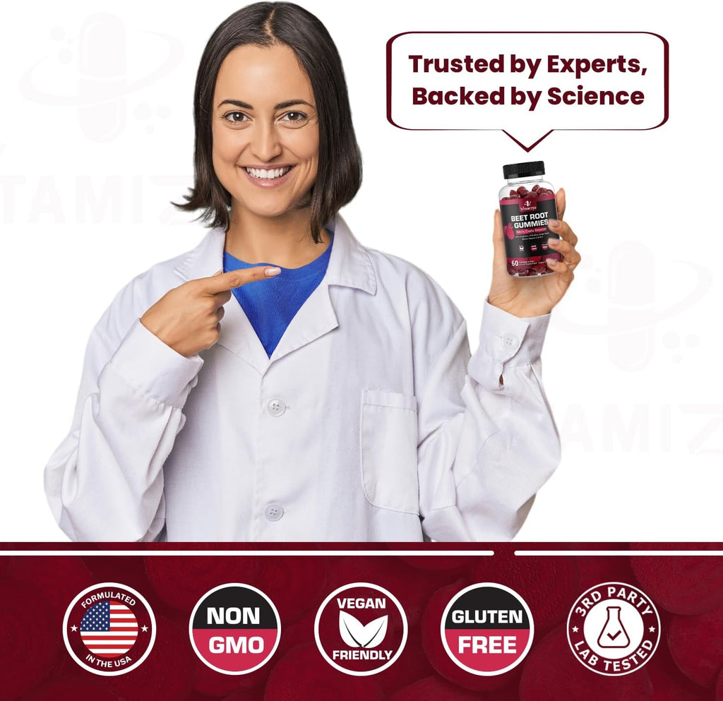 VITAMIZED Beetroot Gummies - Nitric Oxide Supplement
