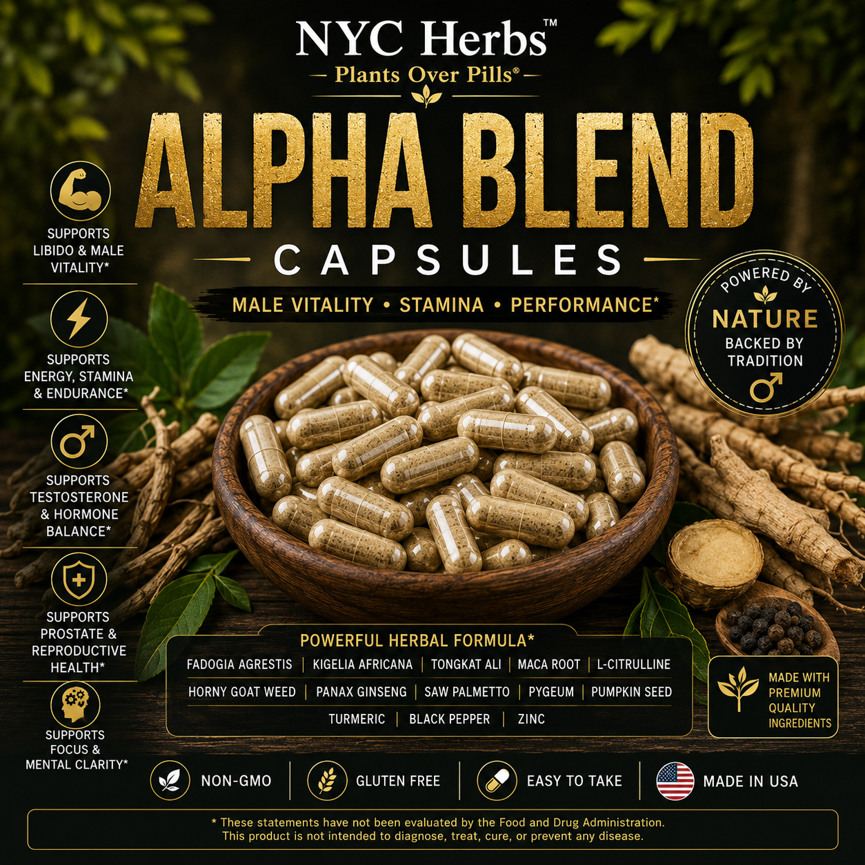 Alpha Blend Capsules for men