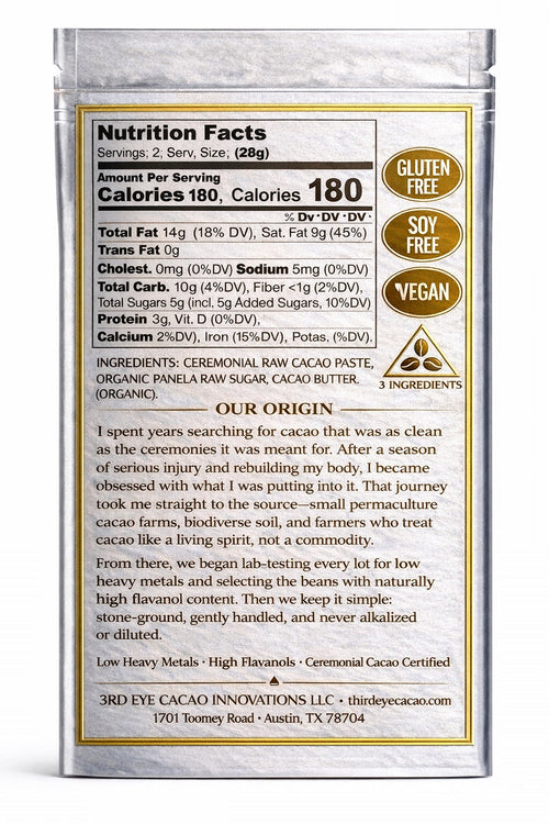 3RD EYE CACAO — CEREMONIAL CACAO BAR