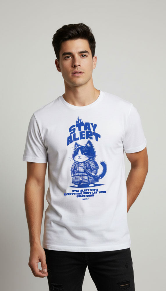Stay Alert Cat T-Shirt